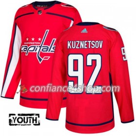 Adidas Maillot de Hockey Washington Capitals Evgeny Kuznetsov 92 2017-2018 Rouge Authentic - Enfant